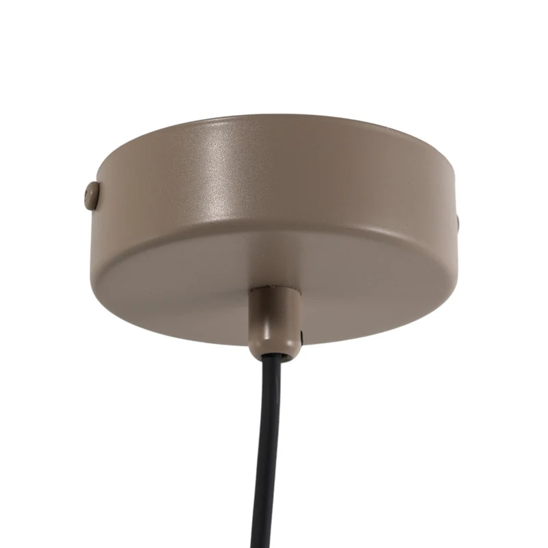 B-Ware Hängeleuchte Pendelleuchte Lampe beige Metall Kegel E27 24cm Form