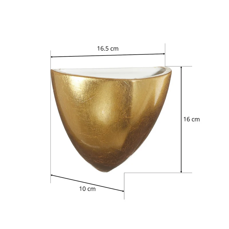 B-Ware Holländer Wandleuchte Matteo Piccola Wandlampe Leuchte Lampe mit Blattgold G9
