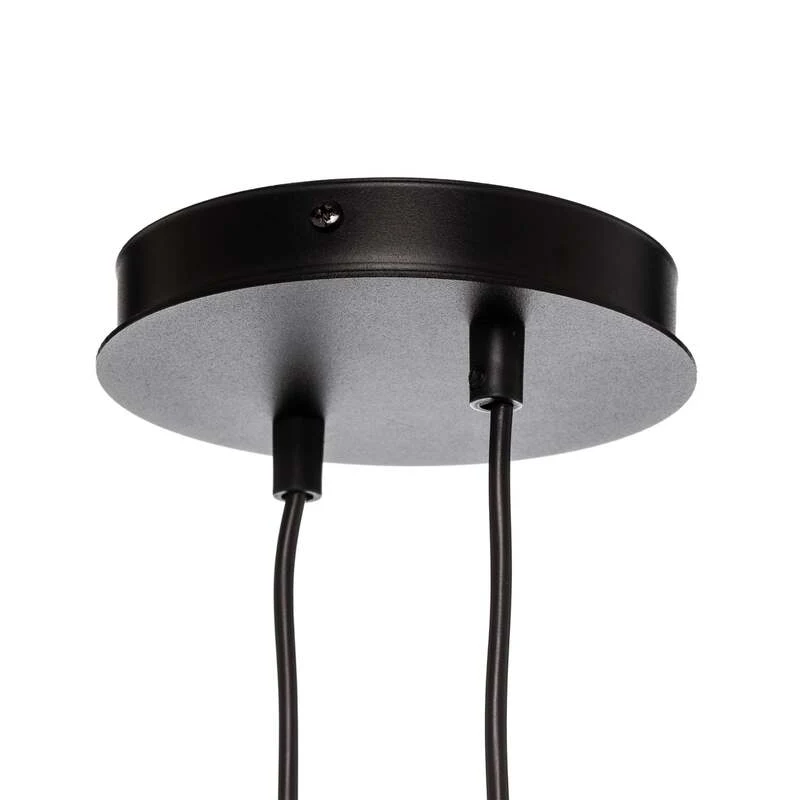 B-Ware EMIBIG LIGHTING Hängelampe Pendelleuchte Jari Stoffschirm 4fl lang weiß gold