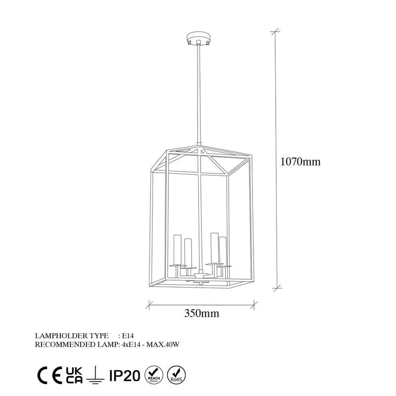 B-Ware Opviq Till 13256 Kronleuchter Deckenleuchte Deckenlampe Leuchte Lampe Licht