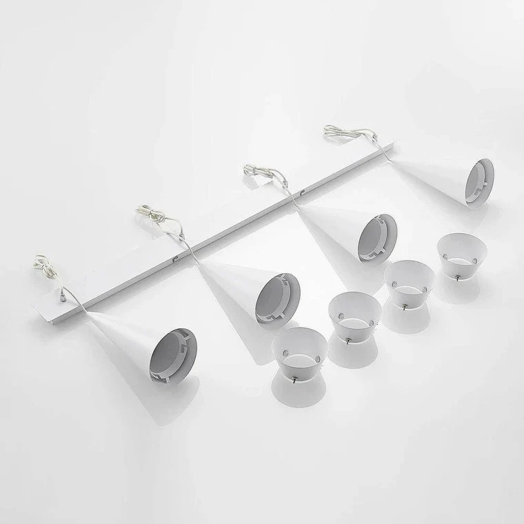 B-Ware Lucande Naoh LED Hängeleuchte Deckenlampe Lampe Leuchte Aluminium E27 weiß
