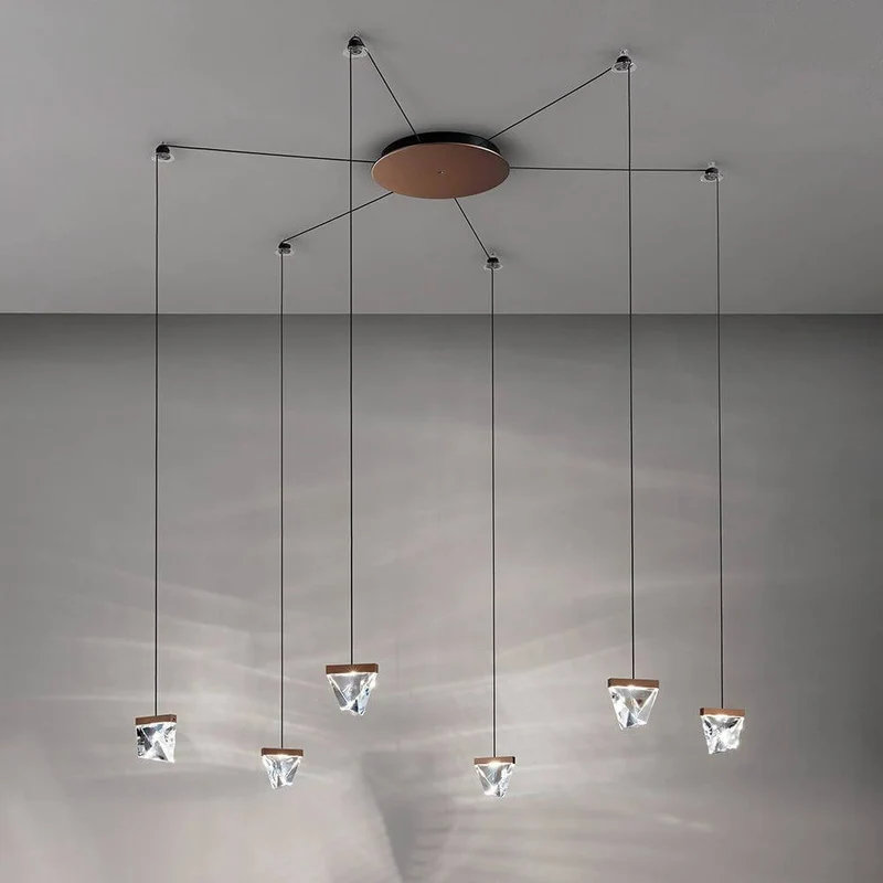 Fabbian Tripla LED-Hängelampe 9-flammig