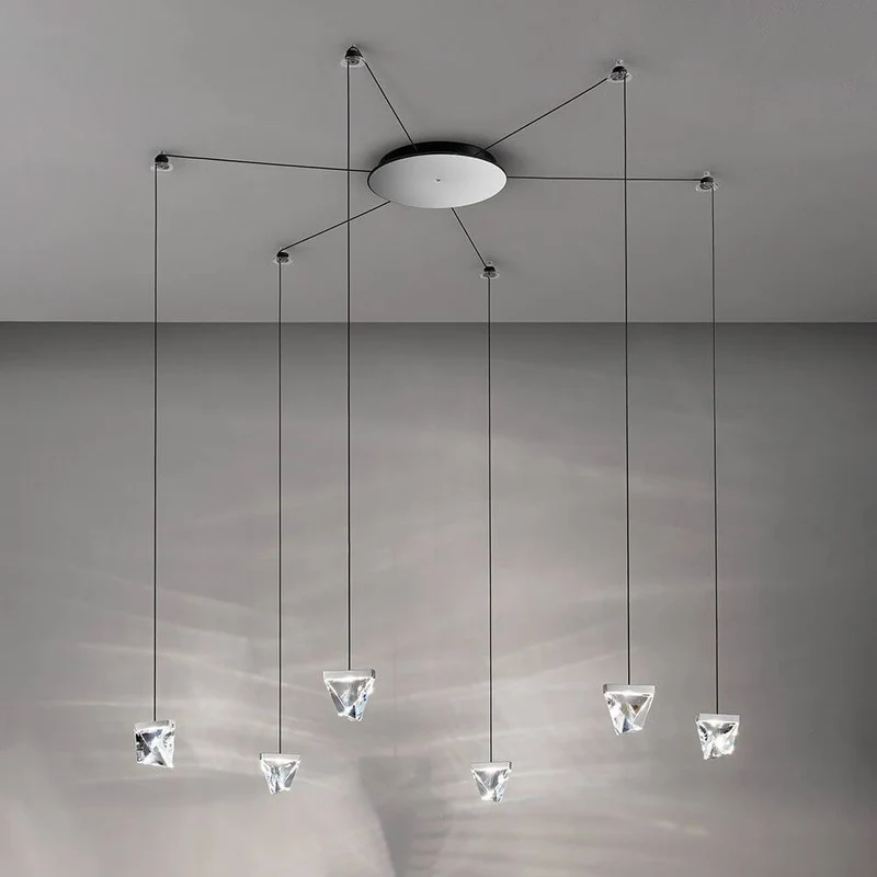 Fabbian Tripla LED-Hängelampe 9-flammig