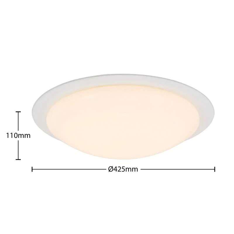 B-Ware Lindby Deckenleuchte Lampe LED dimmbar Fernbedienung weiß Aurela Eisen PMMA