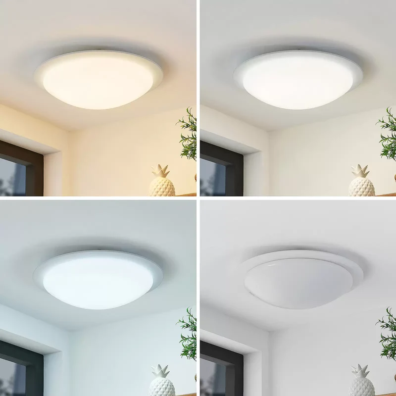 B-Ware Lindby Deckenleuchte Lampe LED dimmbar Fernbedienung weiß Aurela Eisen PMMA