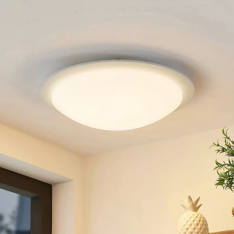 B-Ware Lindby Deckenleuchte Lampe LED dimmbar Fernbedienung weiß Aurela Eisen PMMA