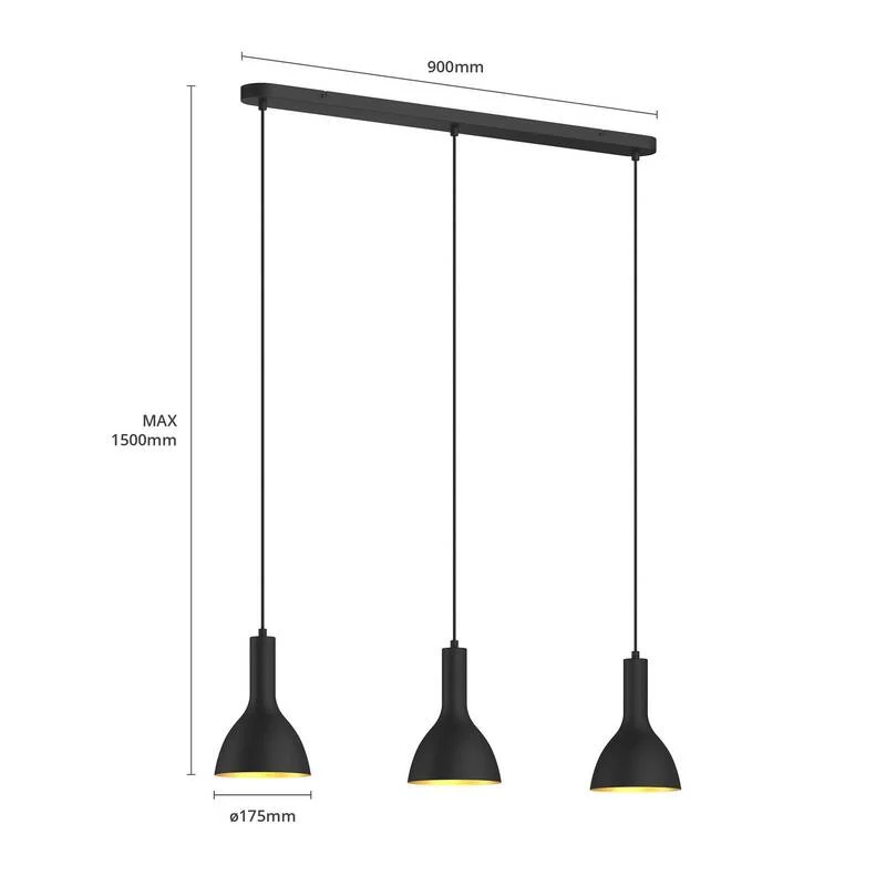 B-Ware Arcchio Cosmina Hängeleuchte Pendelleuchte Deckenlampe Lampe Licht 3-flammig 517