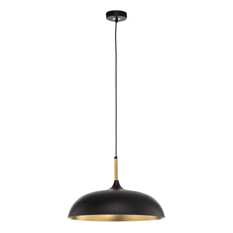 B-Ware Euluna Pendelleuchte Pendellampe Lampe Leuchte Deckenlampe Lincoln, schwarz/gold