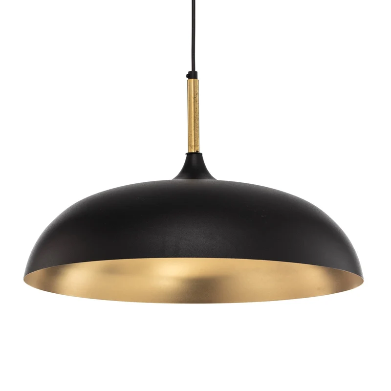 B-Ware Euluna Pendelleuchte Pendellampe Lampe Leuchte Deckenlampe Lincoln, schwarz/gold