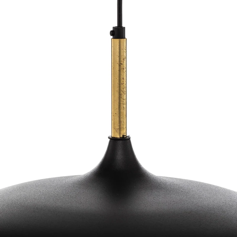B-Ware Euluna Pendelleuchte Pendellampe Lampe Leuchte Deckenlampe Lincoln, schwarz/gold
