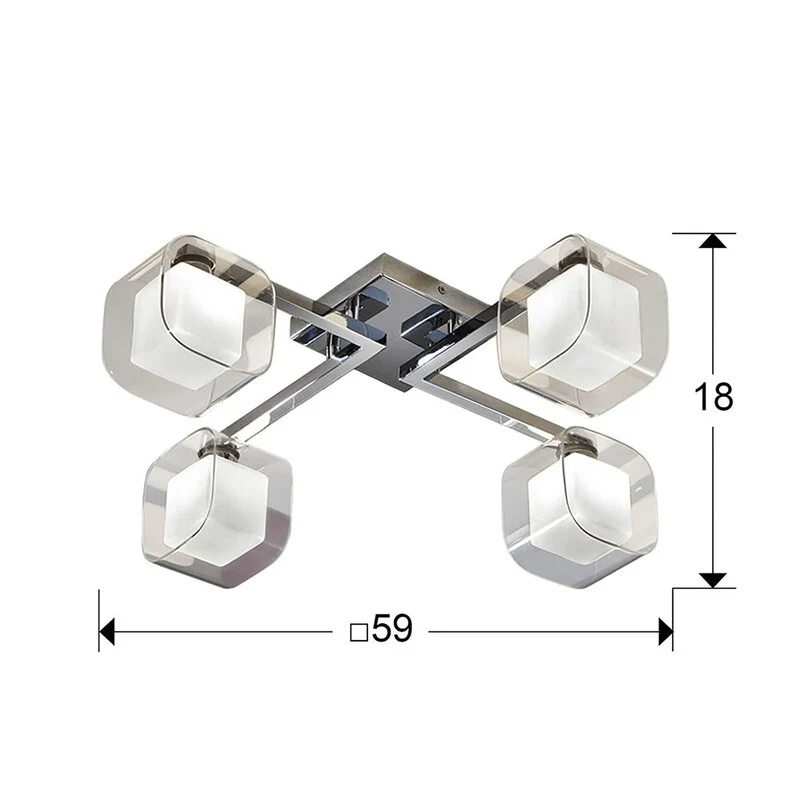 B-Ware Schuller Cube Deckenleuchte Deckenlampe Leuchte Deckenlicht Lampe Licht Deko