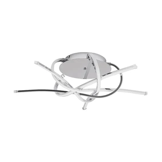 B-Ware Lindby Niram LED-Deckenlampe Deckenlampe Deckenlicht Wohnzimmerlampe in Chrom461