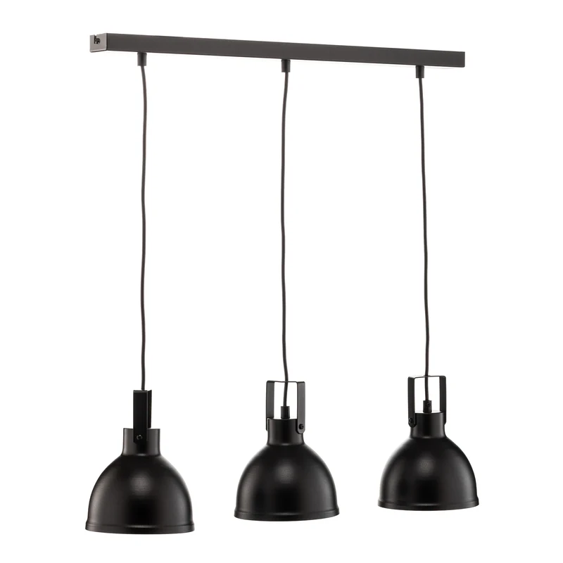 B-Ware Euluna Hängeleuchte Trial LED Pendelleuchte dimmbar schwarz gold 3-flammig 60cm