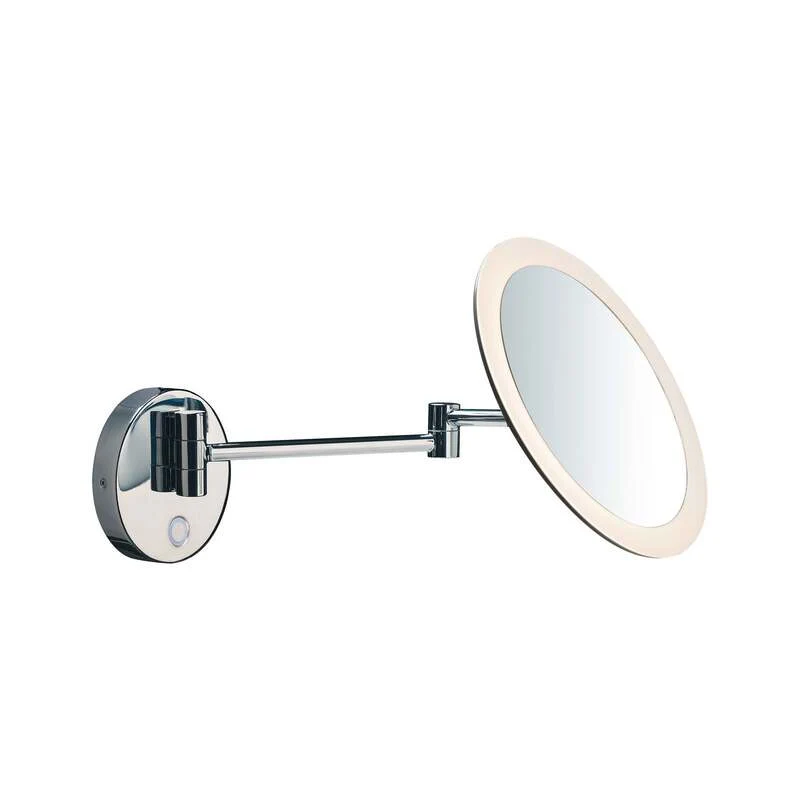 B-Ware SLV Wandleuchte Wandlampe Maganda LED Touch-Schalter CCT chrom Ø21,6cm Licht