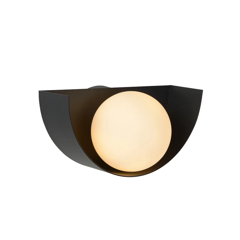 B-Ware Lucide Wandlampe Benni LED Wandleuchte Lampe dimmbar schwarz Ø10cm 21x10,5cm