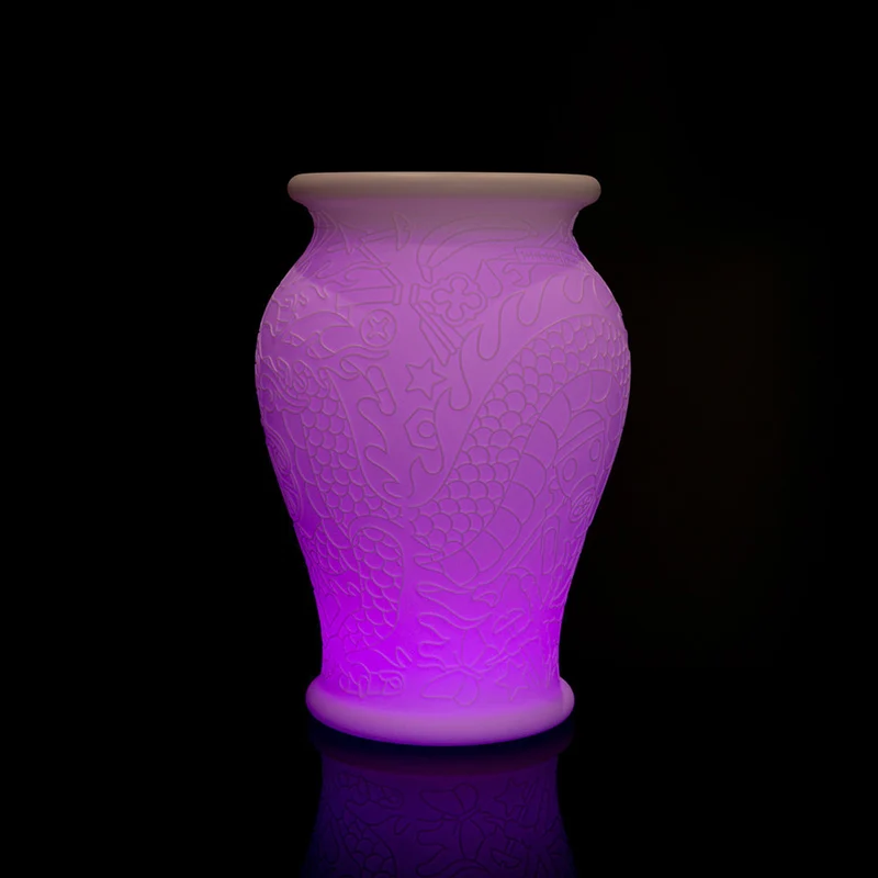 Ming Blumentopf oder Hocker Akku-LED