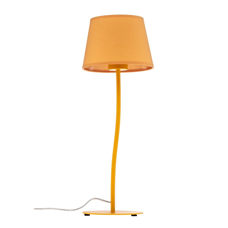 B-Ware TK Lighting Tischlampe Nicola LED Leuchte Tischleuchte gelb 37cm Höhe 20cm Licht