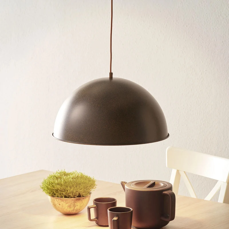B-Ware Globo Pendellampe Hängeleuchte Xirena I LED Lampe dimmbar rost gold Ø41cm