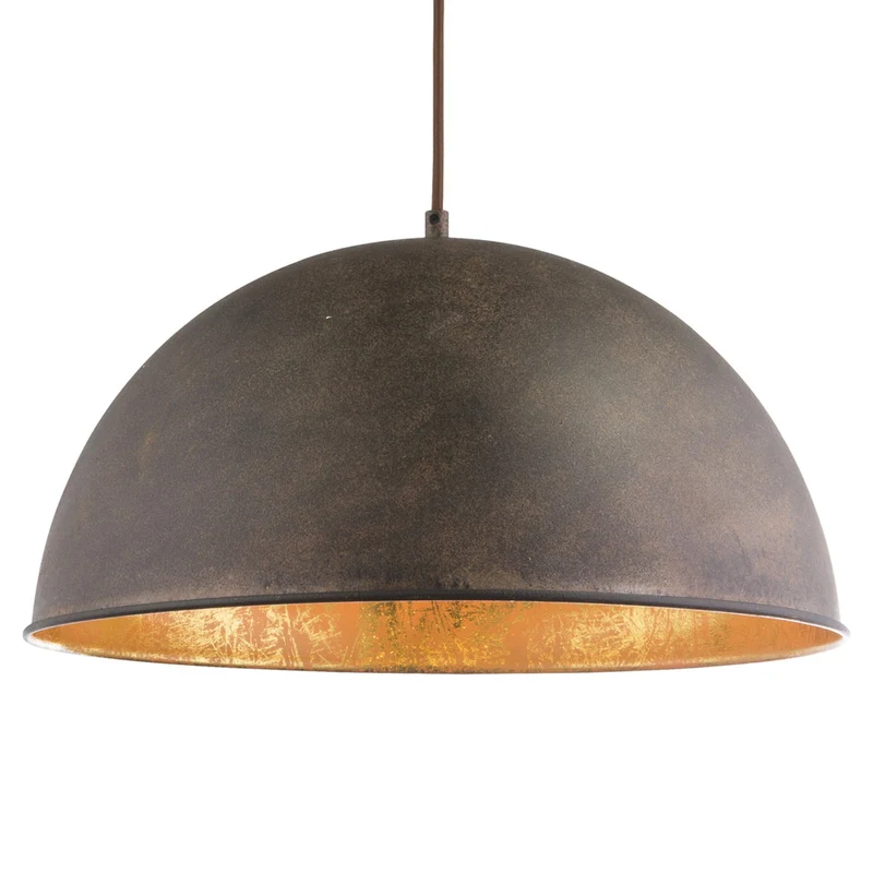 B-Ware Globo Pendellampe Hängeleuchte Xirena I LED Lampe dimmbar rost gold Ø41cm