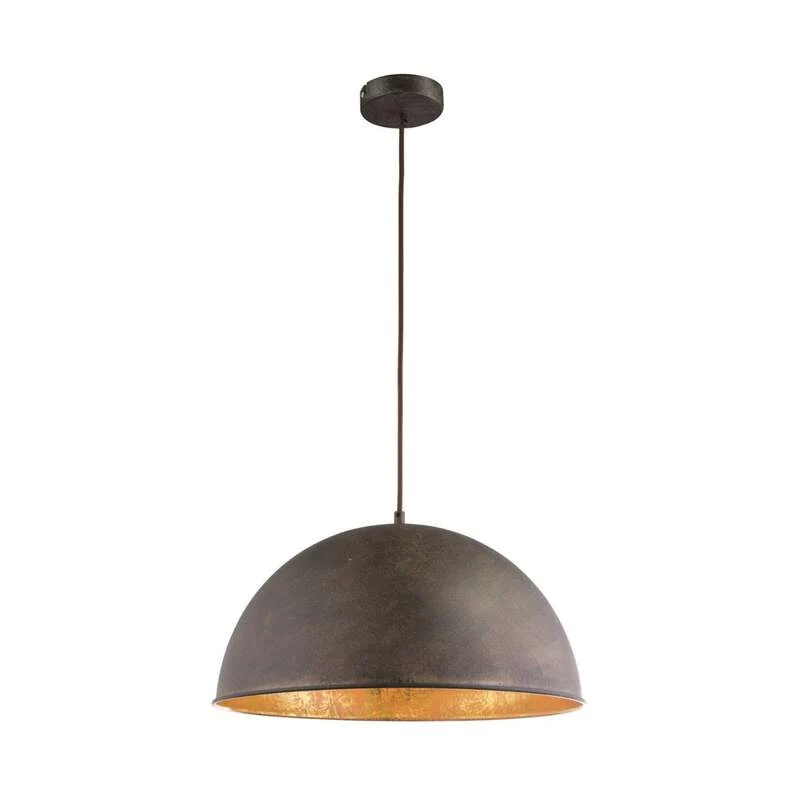 B-Ware Globo Pendellampe Hängeleuchte Xirena I LED Lampe dimmbar rost gold Ø41cm