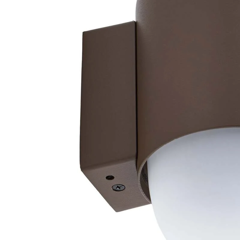 B-Ware Lindby Außenwandleuchte Pilva LED Gartenlampe Wandleuchte dimmbar braun IP44