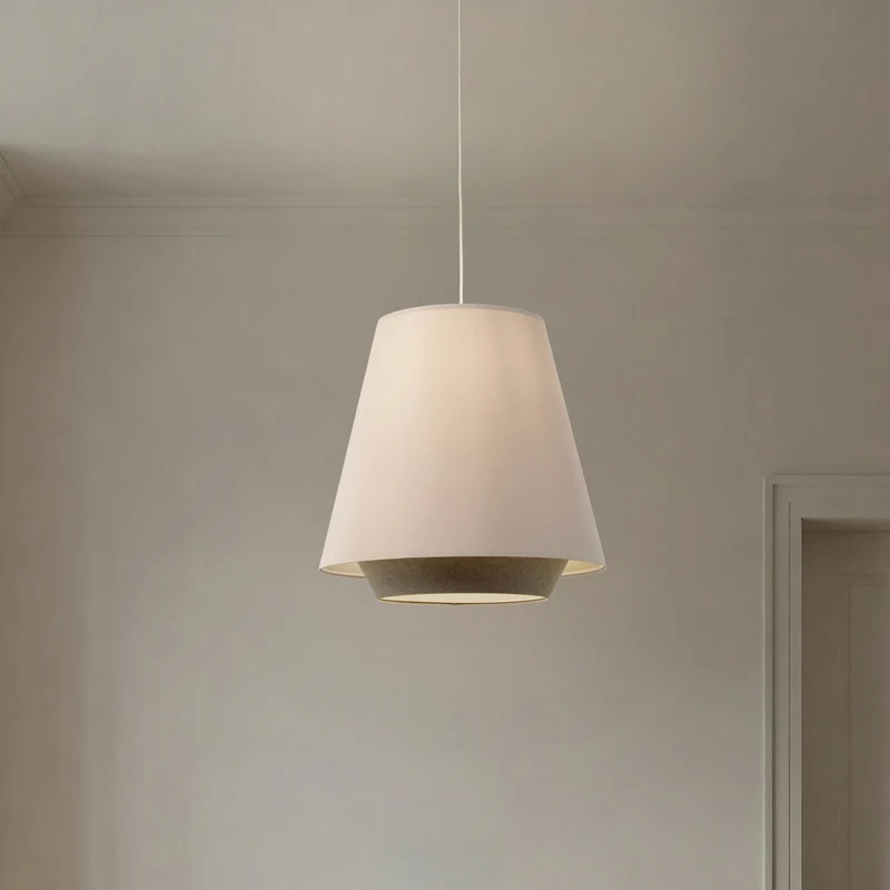 B-Ware Hängeleuchte Sensei doblo LED Pendelleuchte dimmbar creme grün 50cm Ø 50cm