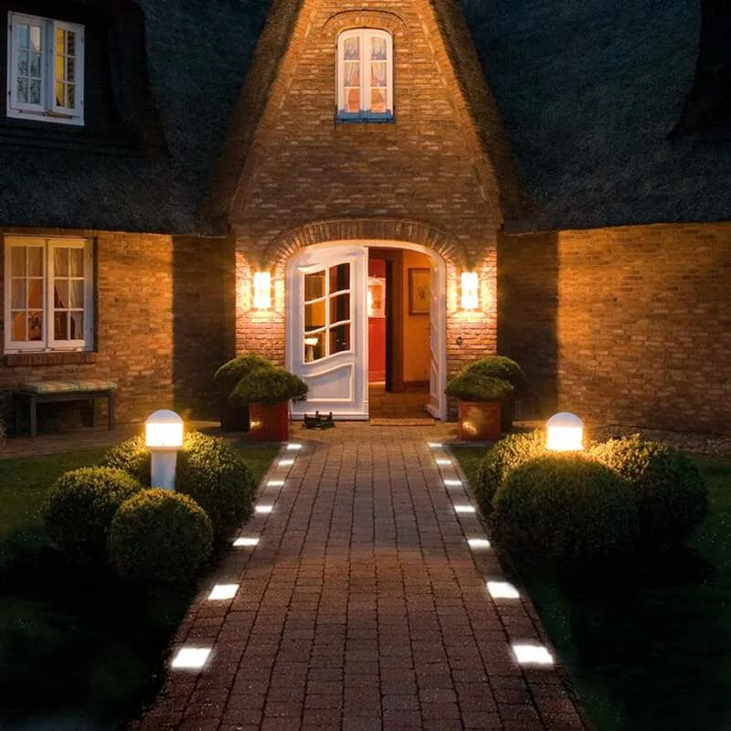 B-Ware Top Light Pflasterstein Light Stone Beton LED Leuchte 8x8cm IP68 befahrbar Licht