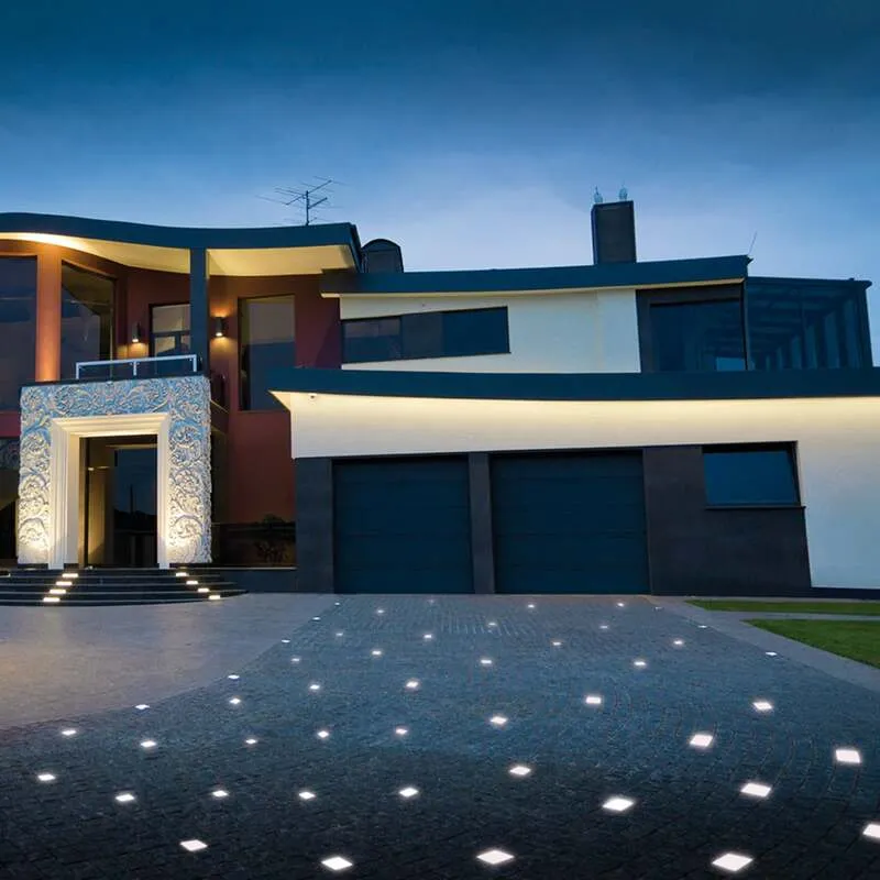 B-Ware Top Light Pflasterstein Light Stone Beton LED Leuchte 8x8cm IP68 befahrbar Licht