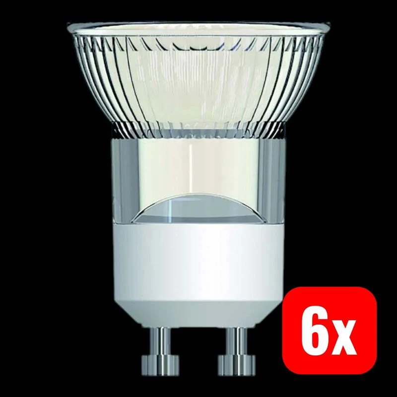 6x B-Ware Arcchio LED Leuchtmittel GU10 Reflektor 4W dimmbar warmweiß 3000K 345lm klar