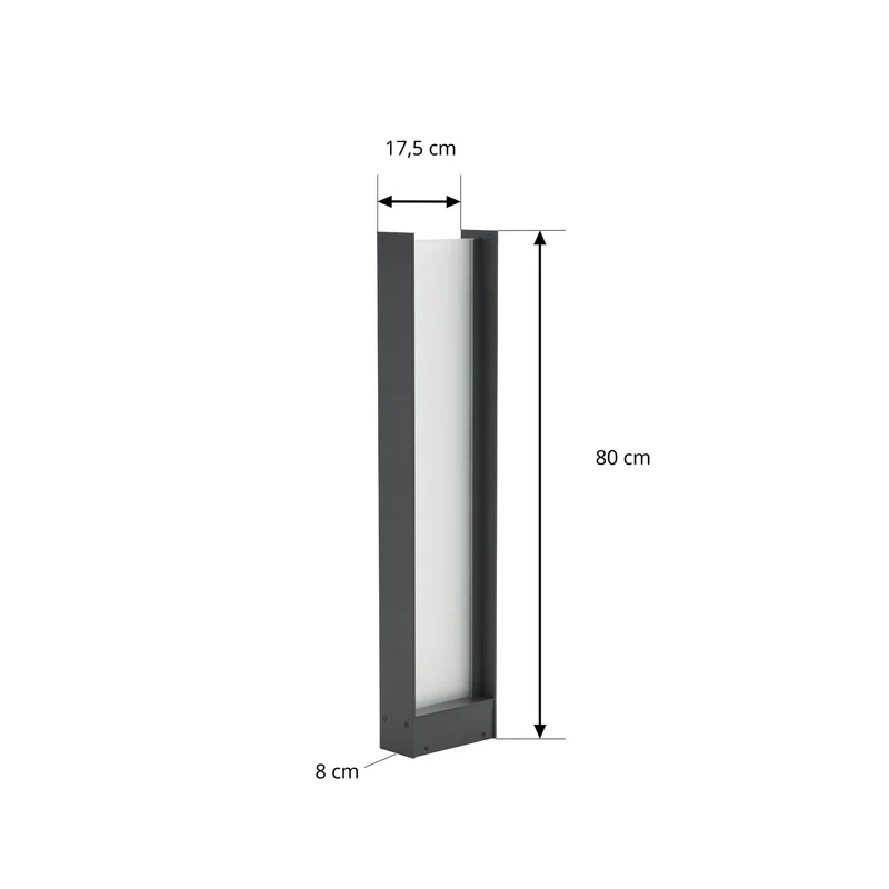 B-Ware Leuchte Außenlampe Wegelampe Lindby LED schwarz IP65 Hausnummer