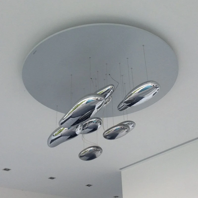 Artemide Mercury Sospensione LED Hängelampe Ø 110cm Chrom