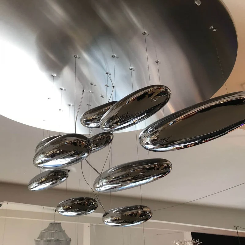 Artemide Mercury Sospensione LED Hängelampe Ø 110cm Chrom