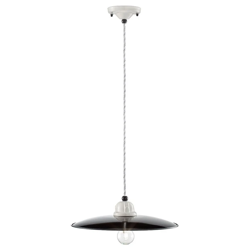 Ferroluce B&W Deckenlampe Ø 35cm