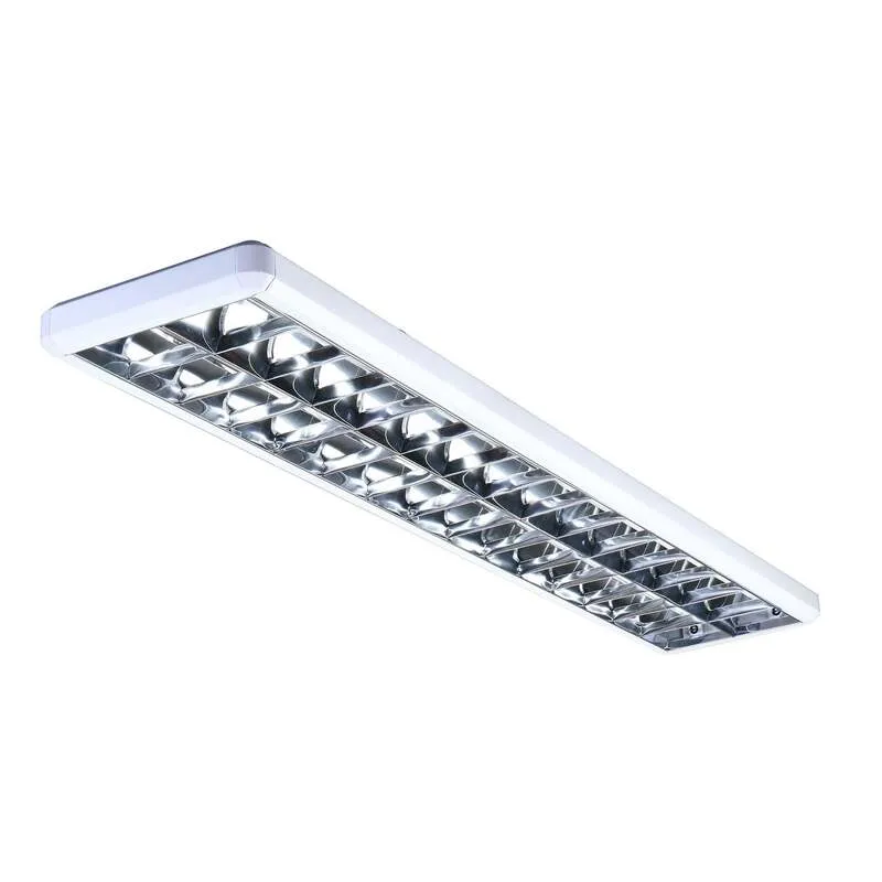 B-Ware G & L Handels GmbH Rasteranbauleuchte dimmbar 432 LED Leuchte weiß 154,5x32cm
