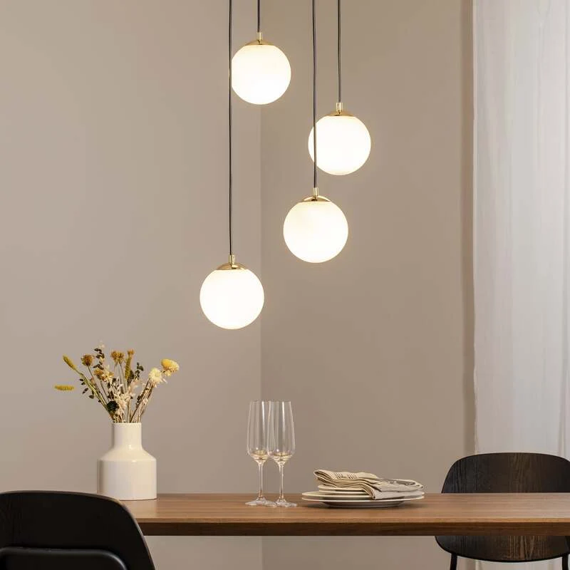 B-Ware Euluna Glassy Hängeleuchte Hängelampe Leuchte Lampe Pendelleuchte Licht schwarz