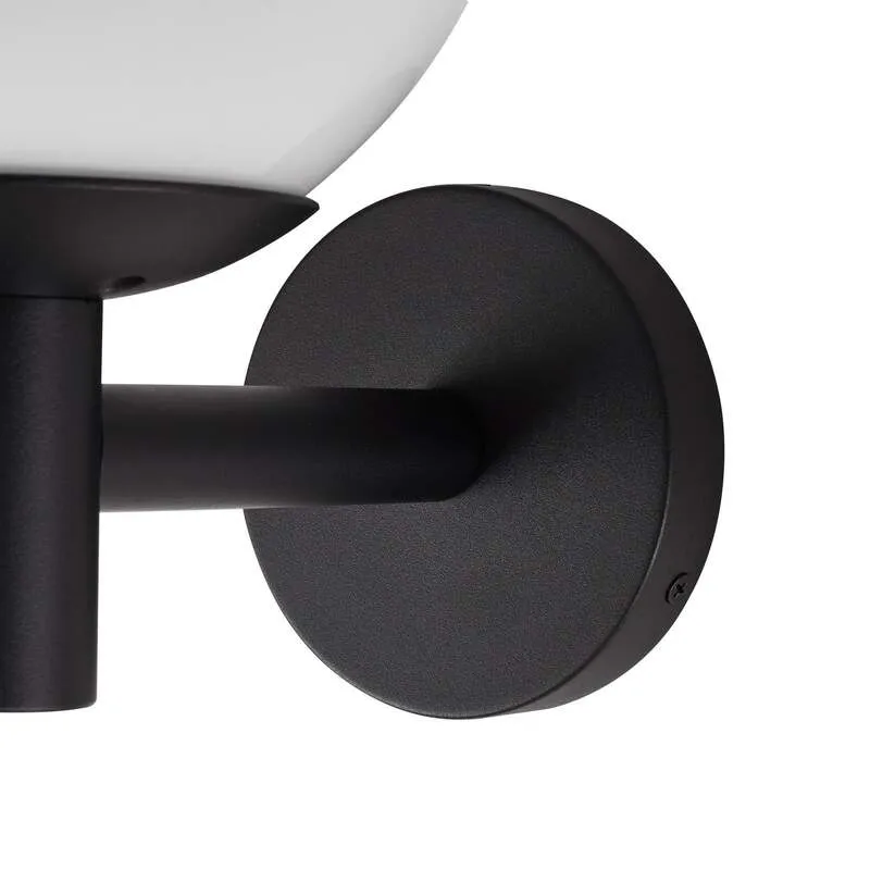 B-Ware Lindby Außenwandleuchte Dangan LED Gartenlampe Wandleuchte dimmbar schwarz weiß