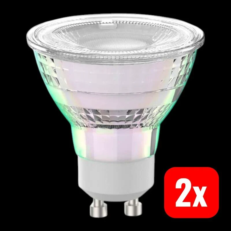 2x B-Ware Arcchio LED Leuchtmittel GU10 PAR16 2,5W klar warmweiß 450lm 2700K Glühbirne