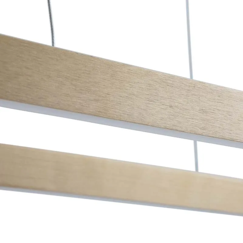 B-Ware Lucande Hängeleuchte Melinay LED Pendelleuchte dimmbar gold CCT Tuya 110x32cm