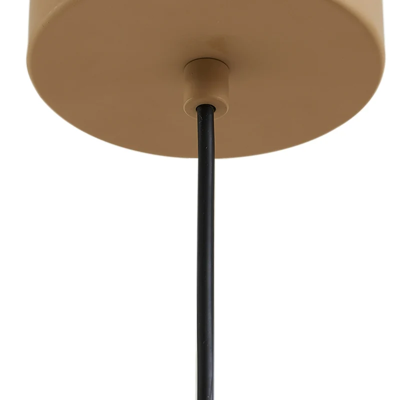 B-Ware Lucande Pendelleuchte Hängeleuchte LED Livie Aluminium beige weiß matt 50 cm