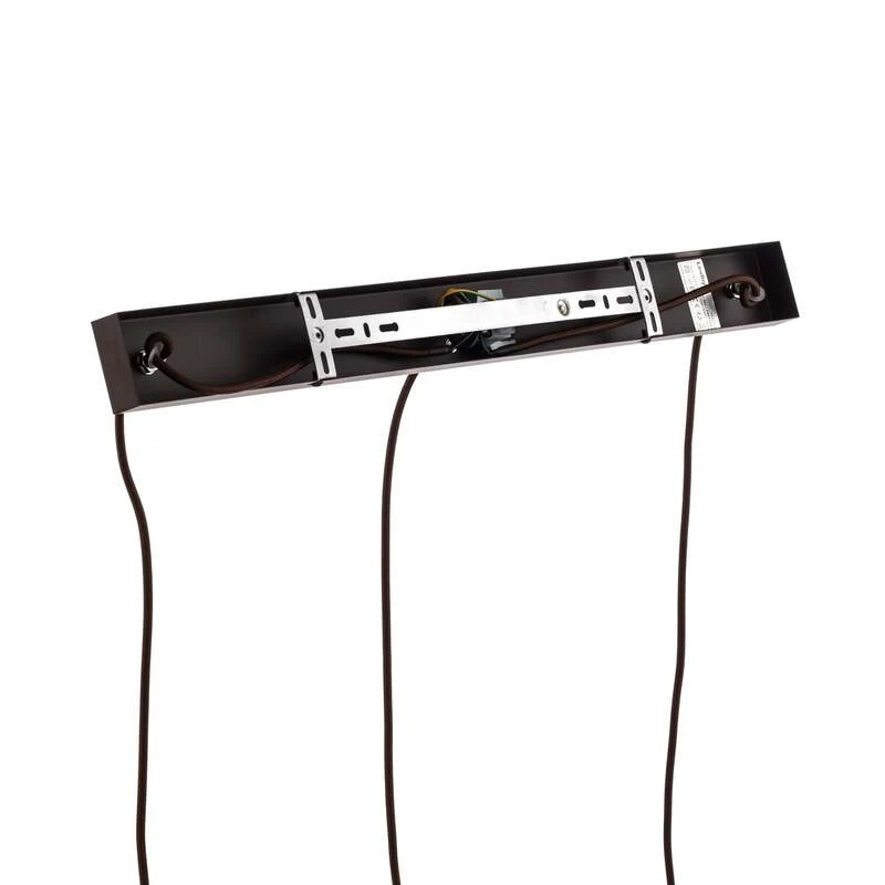 B-Ware Lindby Pendelleuchte Valentina 3-flg. rauchgrau rund Metall Glas 1500mm