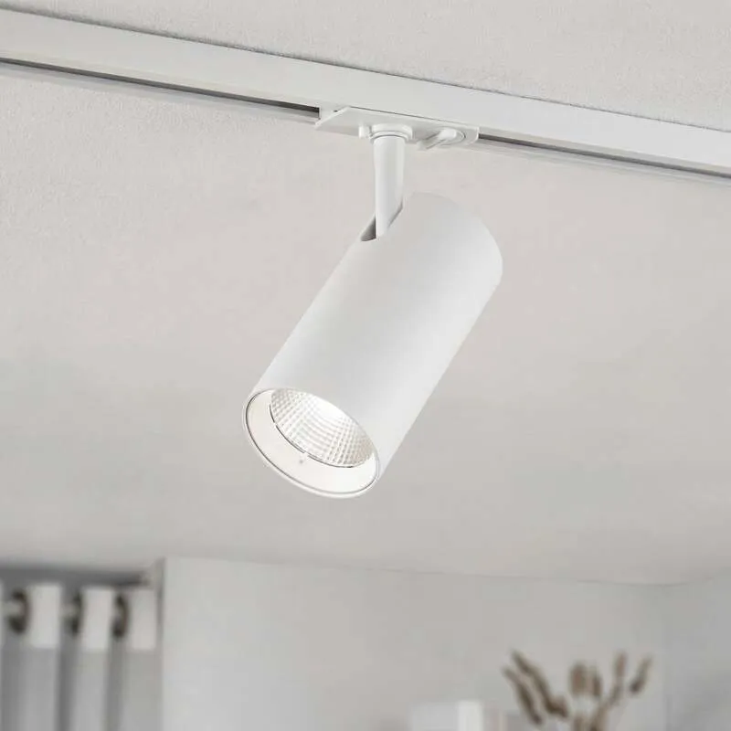 2x B-Ware Lindby LED Schienen Spot Linaro dimmbar Aluminium CCT 3000K bis 5700K weiß Ø7cm