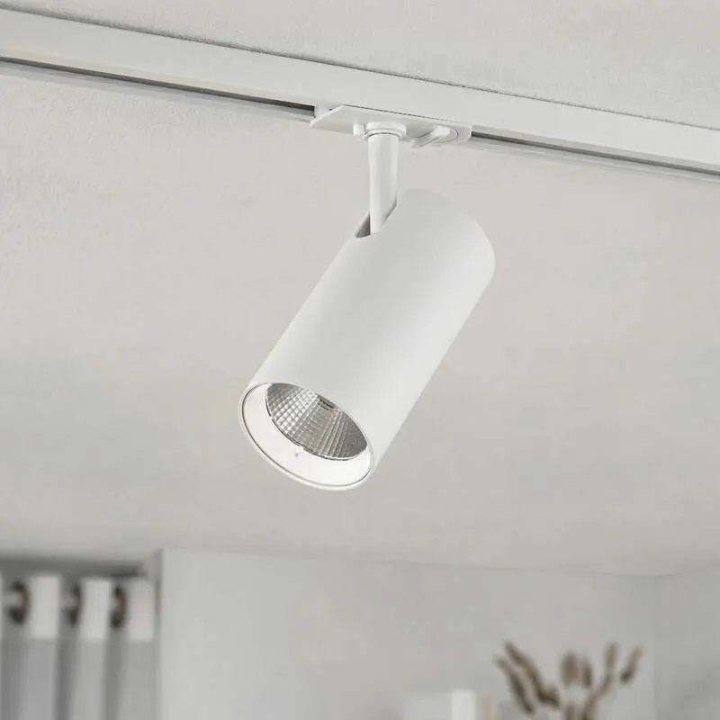 2x B-Ware Lindby LED Schienen Spot Linaro dimmbar Aluminium CCT 3000K bis 5700K weiß Ø7cm