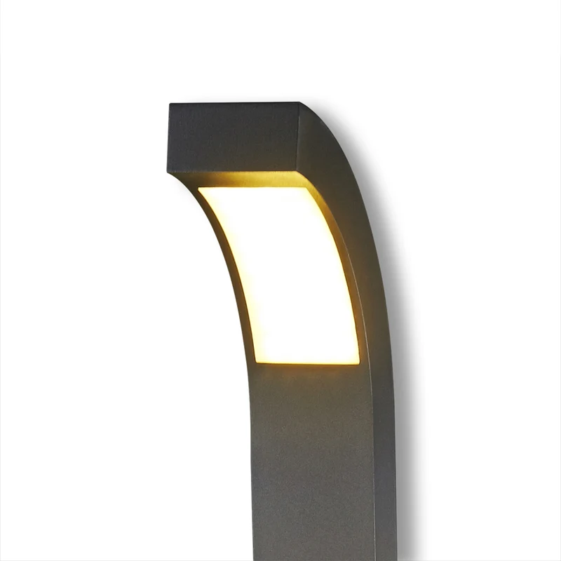 B-Ware Lucande Wegeleuchte Gartenleuchte Lennik LED Pollerleuchte anthrazit 100cm IP54