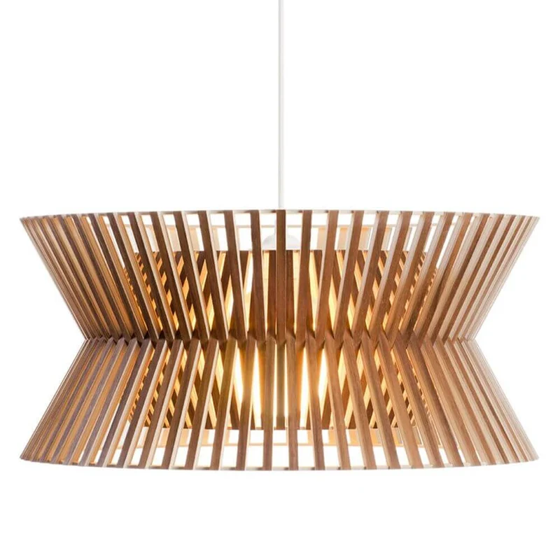 Pendelleuchte Kontro 6000 aus Holz Ø 45cm