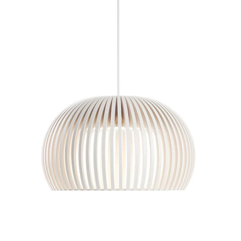 LED Pendelleuchte Atto 5000 aus Holz Ø 34cm