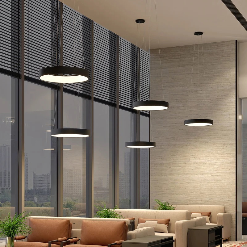 B-Ware Arcchio Pendelleuchte Hängelampe LED Lampe Aleksi schwarz Eisen Kunststoff 60 cm