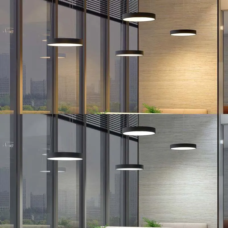 B-Ware Arcchio Pendelleuchte Hängelampe LED Lampe Aleksi schwarz Eisen Kunststoff 60 cm