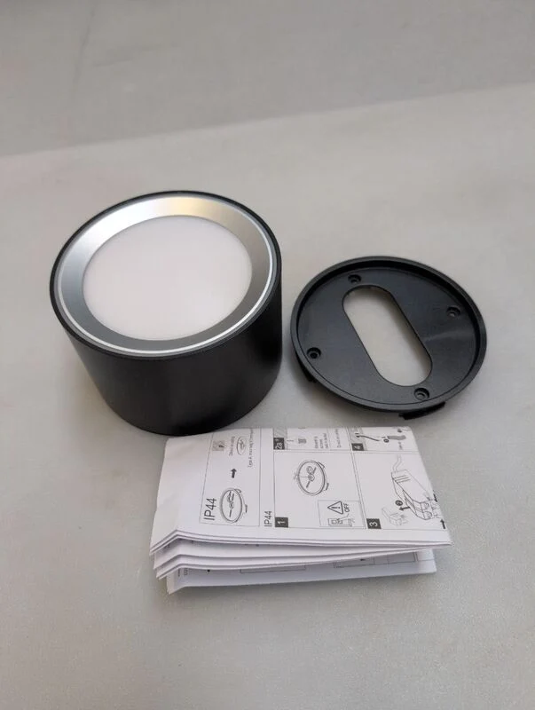 B-Ware Nordlux LED Deckenspot Landon Smart dimmbar schwarz 8,2cm Höhe 650 Lumen IP44