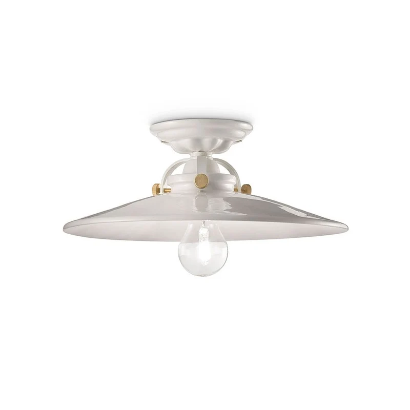 Ferroluce B&W Deckenleuchte Ø 31cm