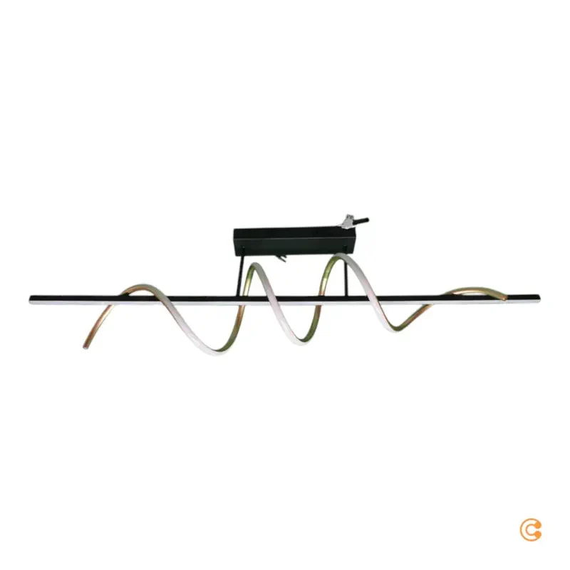 B-Ware JUST LIGHT LED Deckenleuchte Lampe Emanda messing dimmbar 120cm SIEHE TEXT